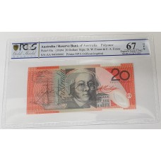 AUSTRALIA 1994 . TWENTY 20 DOLLARS BANKNOTE . SPECIMEN . POLYMER